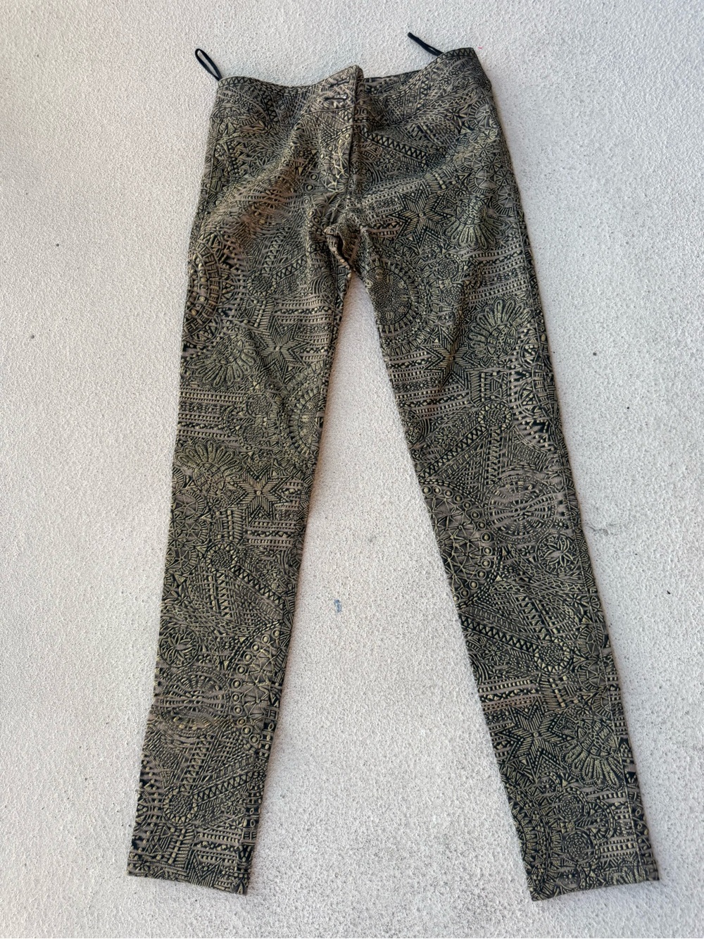 Studio Olive Green Tribal Print pants
